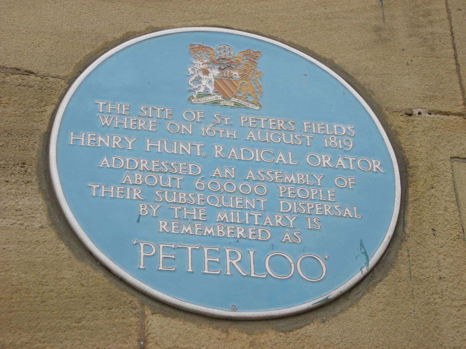 Peterloo Plaque