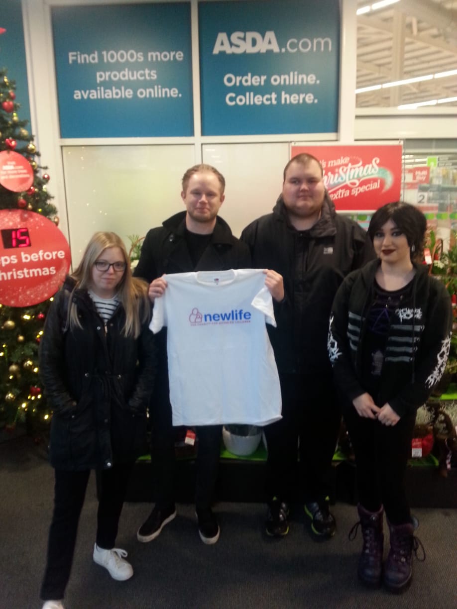 Young people from Cannock Co-operative (ad)Venture with Newlife staff