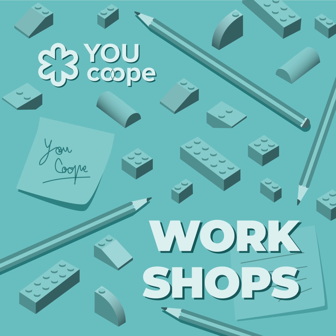 Graphic promoting Youcoope workshops