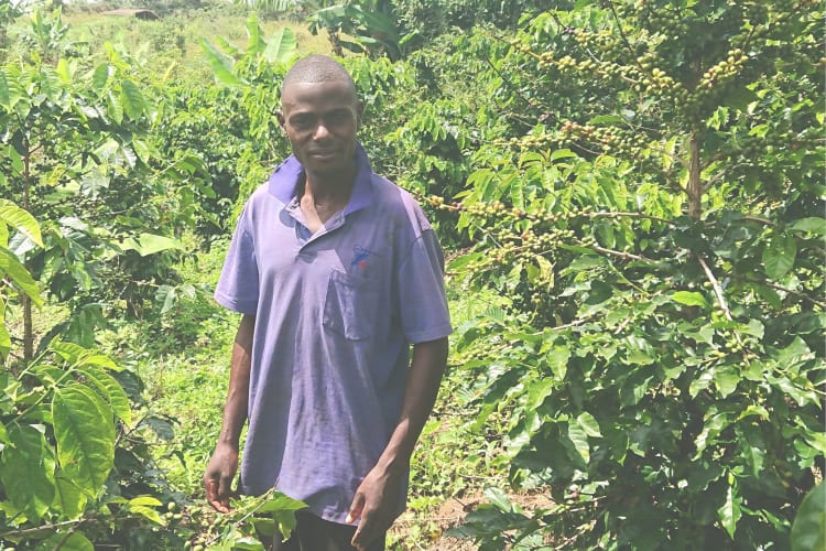 Coffee farmer in Malawi