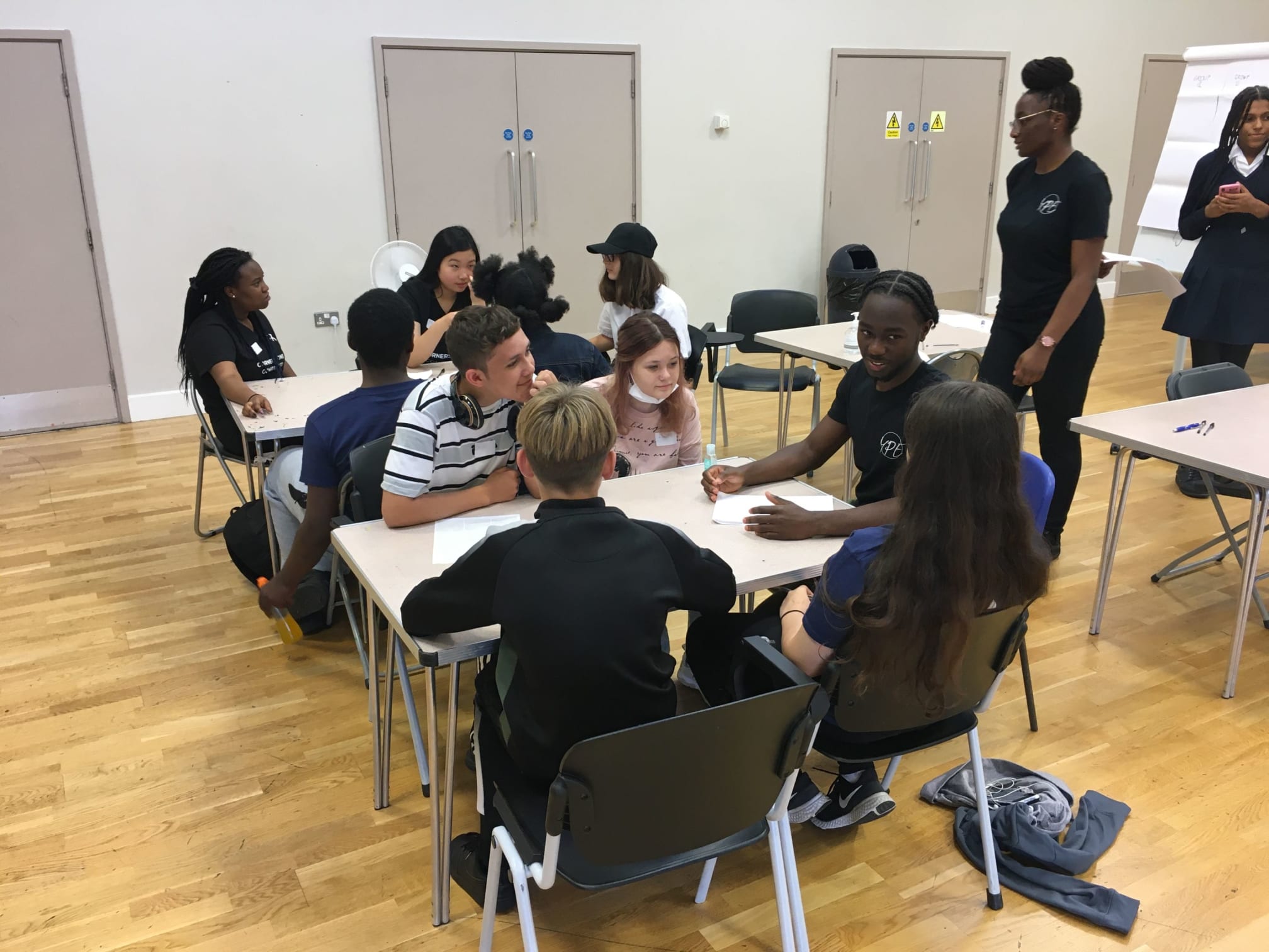Young people taking part in our Youth Co-operative Action project in London