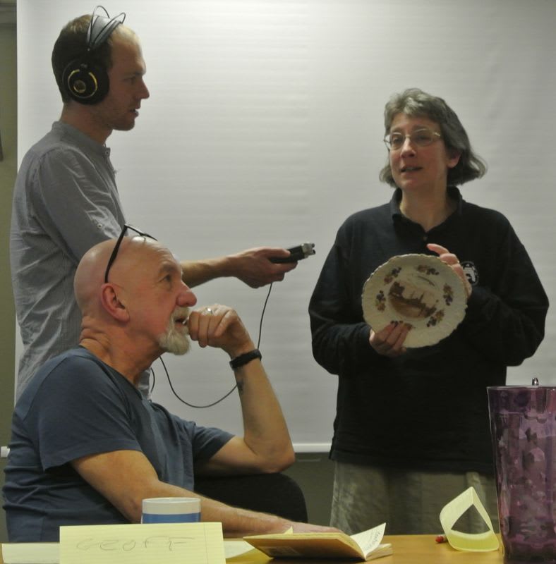 Participants recorded memories using audio equipment