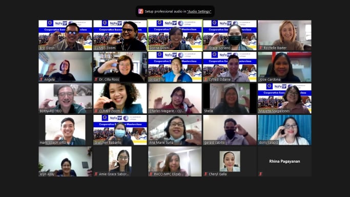 Screenshot of those who took part in the Co-operative Masterclass